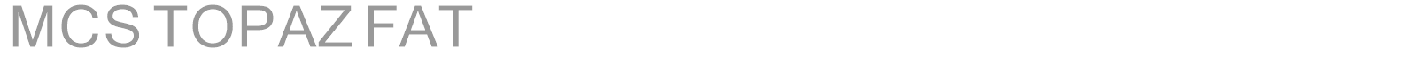 MCS TOPAZ FAT font preview